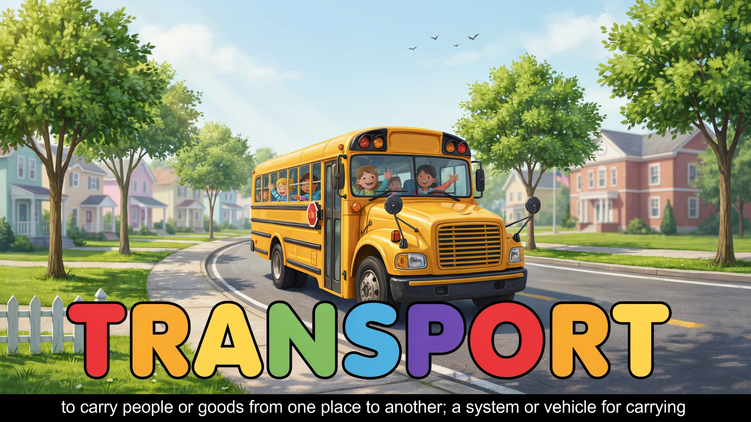 English Illustration for transport